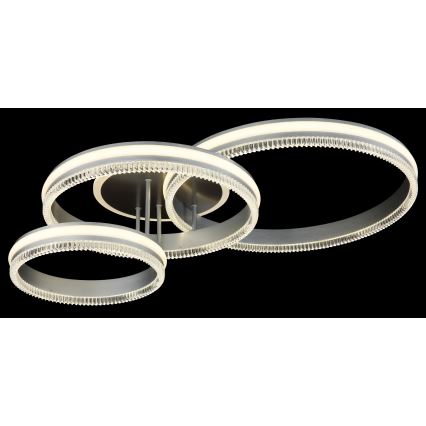 Globo - Dimmable LED Ceiling Light LED/72W/230V 2700–6000K, Silver, with Remote Control