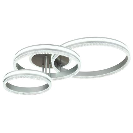 Globo - Dimmable LED Ceiling Light LED/72W/230V 2700–6000K, Silver, with Remote Control