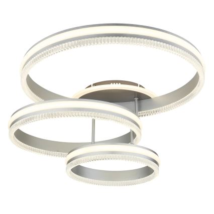 Globo - Dimmable LED Ceiling Light LED/72W/230V 2700–6000K, Silver, with Remote Control