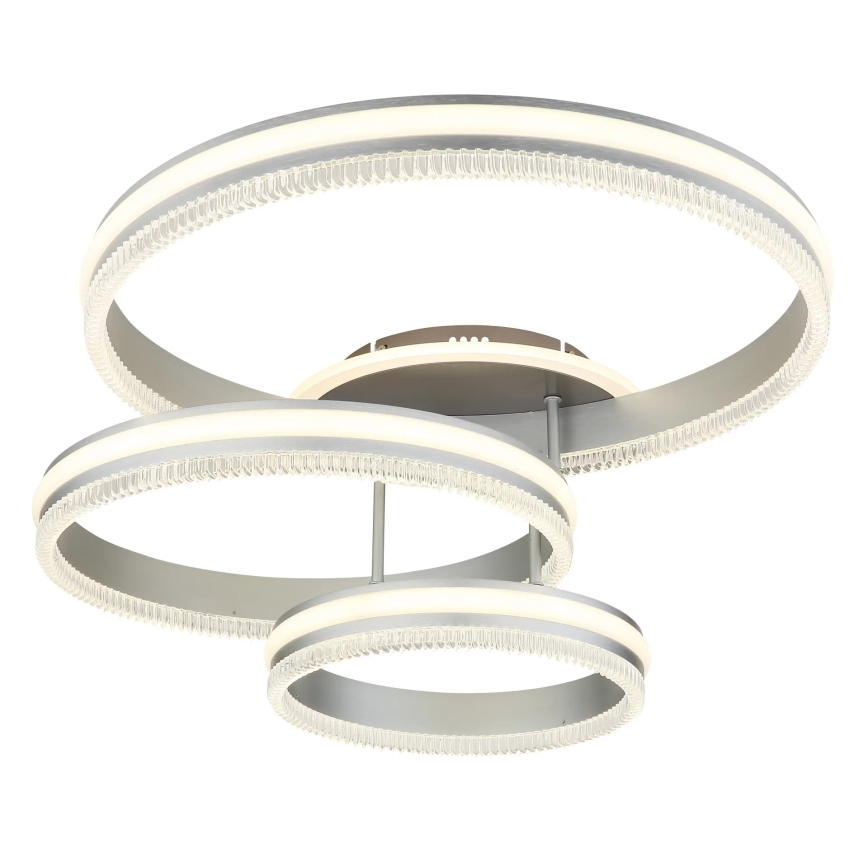 Globo - Dimmable LED Ceiling Light LED/72W/230V 2700–6000K, Silver, with Remote Control