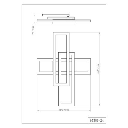 Globo - LED Ceiling Light LED/24W/230V 3000/4000/6000K