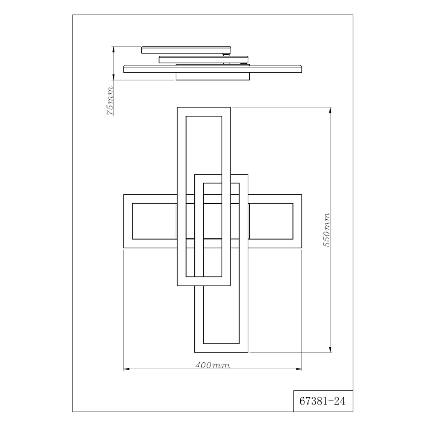 Globo - LED Ceiling Light LED/24W/230V 3000/4000/6000K