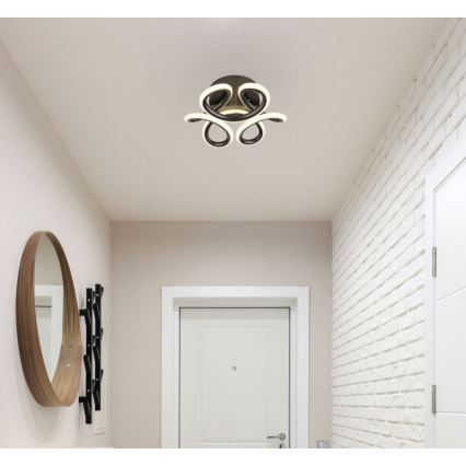 Globo - LED Ceiling light LED/24W/230V 2700/4000/6000K d. 26 cm black