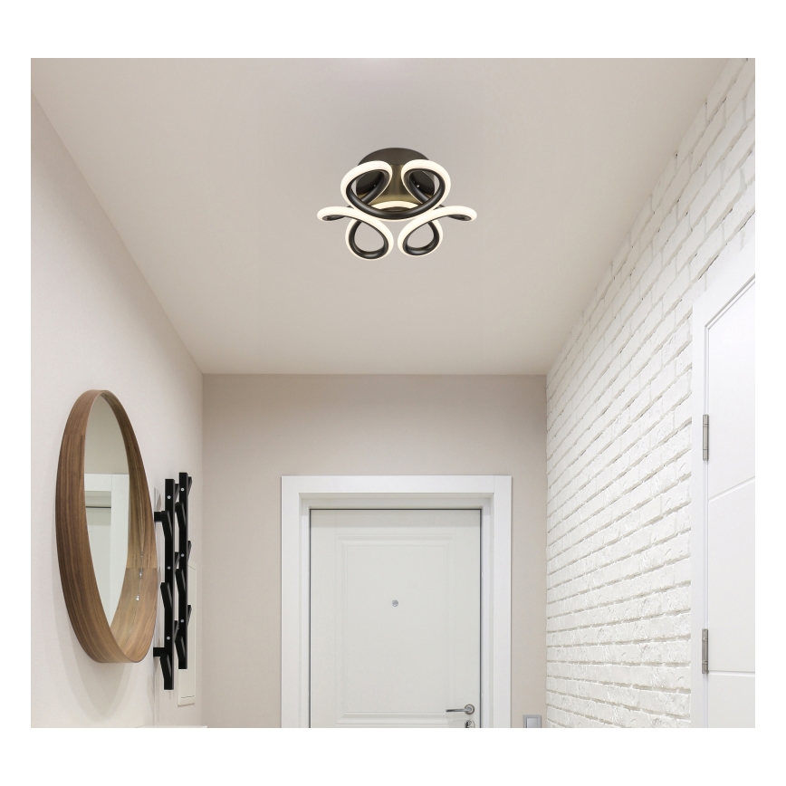 Globo - LED Ceiling light LED/24W/230V 2700/4000/6000K d. 26 cm black
