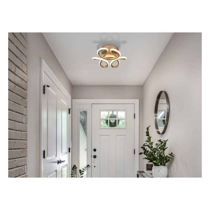 Globo - LED Ceiling light LED/24W/230V 2700/4000/6000K d. 26 cm gold