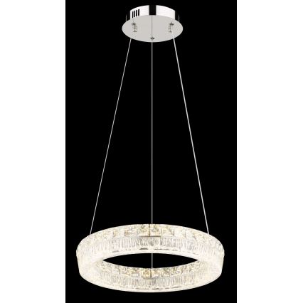 Globo - LED Dimmable Pendant Light on Cable LED/24W/230V 2700-6000K Clear + Remote Control