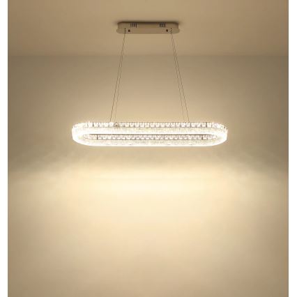 Globo - Dimmable LED Pendant on Cable LED/40W/230V 2700-6000K Clear + Remote Control