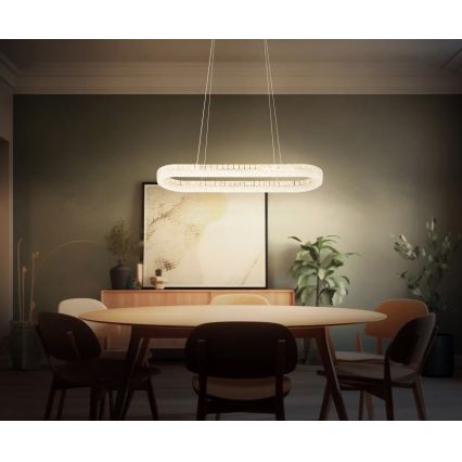 Globo - Dimmable LED Pendant on Cable LED/40W/230V 2700-6000K Clear + Remote Control