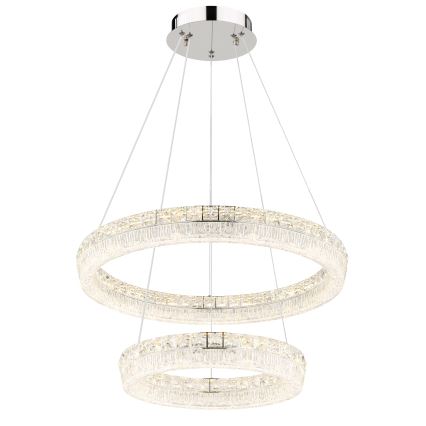 Globo - Dimmable LED cable pendant lamp, LED/60W/230V, 2700-6000K, clear + remote control