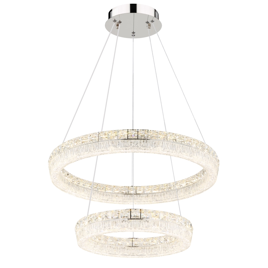 Globo - Dimmable LED cable pendant lamp, LED/60W/230V, 2700-6000K, clear + remote control