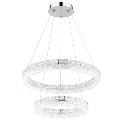 Globo - Dimmable LED cable pendant lamp, LED/60W/230V, 2700-6000K, clear + remote control