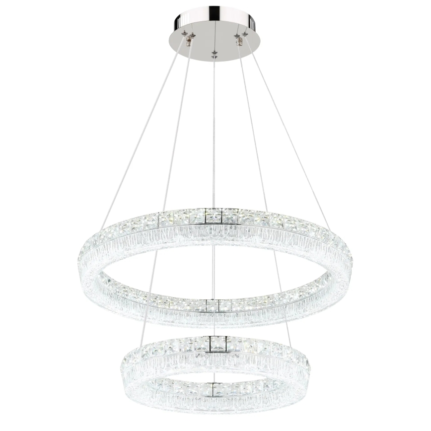 Globo - Dimmable LED cable pendant lamp, LED/60W/230V, 2700-6000K, clear + remote control