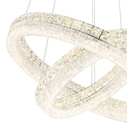 Globo - Dimmable LED cable pendant lamp, LED/60W/230V, 2700-6000K, clear + remote control