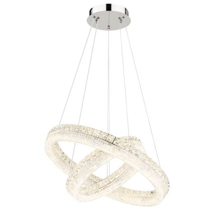 Globo - Dimmable LED cable pendant lamp, LED/60W/230V, 2700-6000K, clear + remote control