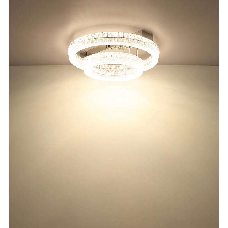 Globo - Dimmable LED ceiling light 60W/230V 2700–6000K, clear + remote control