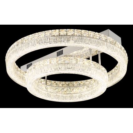 Globo - Dimmable LED ceiling light 60W/230V 2700–6000K, clear + remote control
