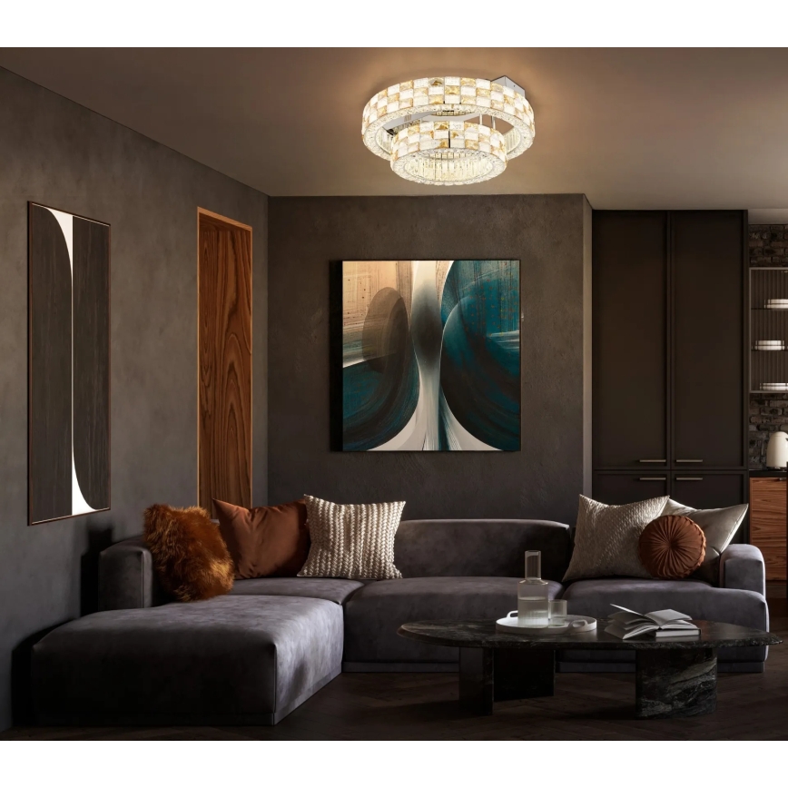 Globo - Dimmable LED Ceiling Light LED/55W/230V 2700-6000K Ø 61 cm + remote control
