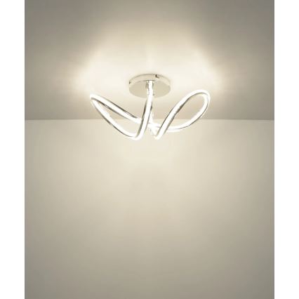 Globo - Dimmable LED Ceiling Light LED/40W/230V 2700-6000K Polished Chrome + Remote Control