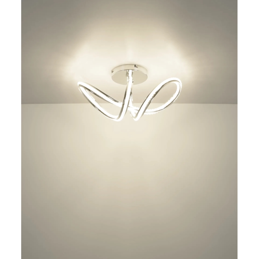 Globo - Dimmable LED Ceiling Light LED/40W/230V 2700-6000K Polished Chrome + Remote Control
