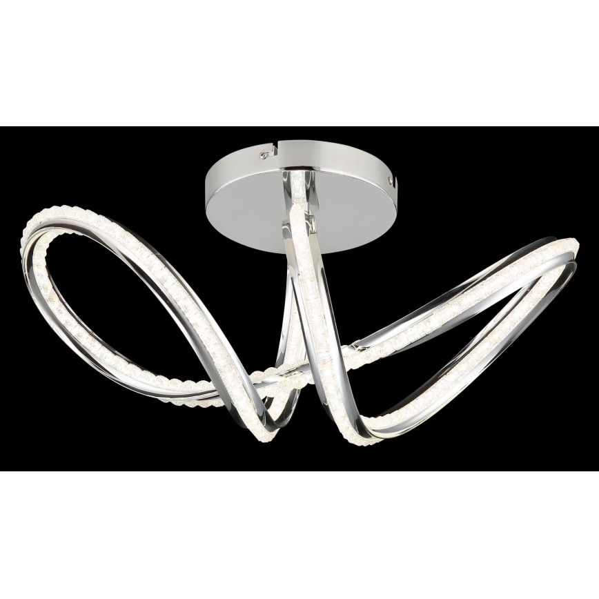 Globo - Dimmable LED Ceiling Light LED/40W/230V 2700-6000K Polished Chrome + Remote Control
