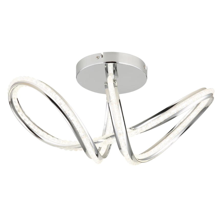 Globo - Dimmable LED Ceiling Light LED/40W/230V 2700-6000K Polished Chrome + Remote Control