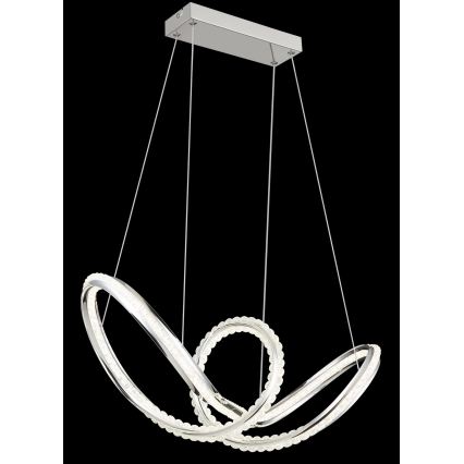 Globo - LED Dimmable pendant light on cable LED/45W/230V 2700-6000K polished chrome + remote control