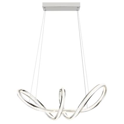 Globo - LED Dimmable pendant light on cable LED/45W/230V 2700-6000K polished chrome + remote control