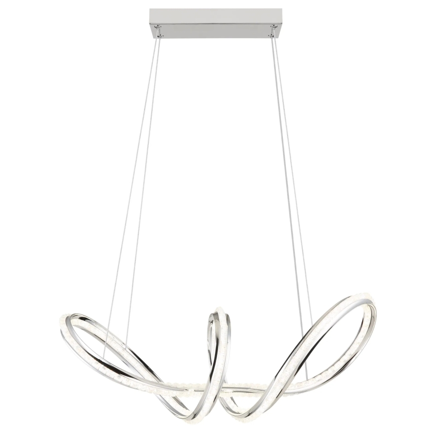 Globo - LED Dimmable pendant light on cable LED/45W/230V 2700-6000K polished chrome + remote control