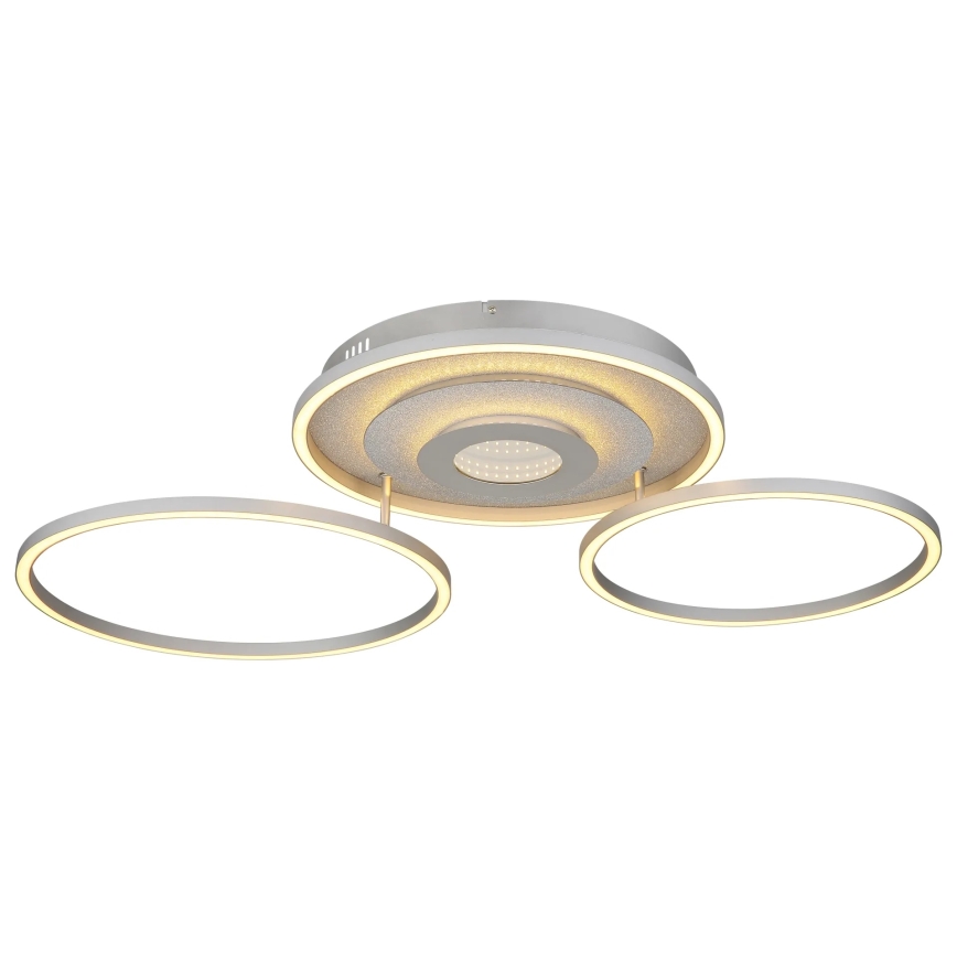 Globo - Dimmable LED ceiling light LED/40W/230V 2700-6500K 57 x 99.2 cm Silver + Remote control