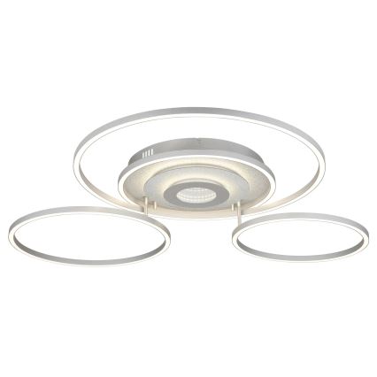 Globo - LED Dimmable ceiling light LED/60W/230V 2700-6500K 80,8x99,2 cm silver + remote control