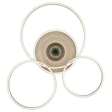 Globo - Dimmable LED Ceiling Light LED/60W/230V 2700-6500K 80,8x99,2 cm Brown + Remote Control