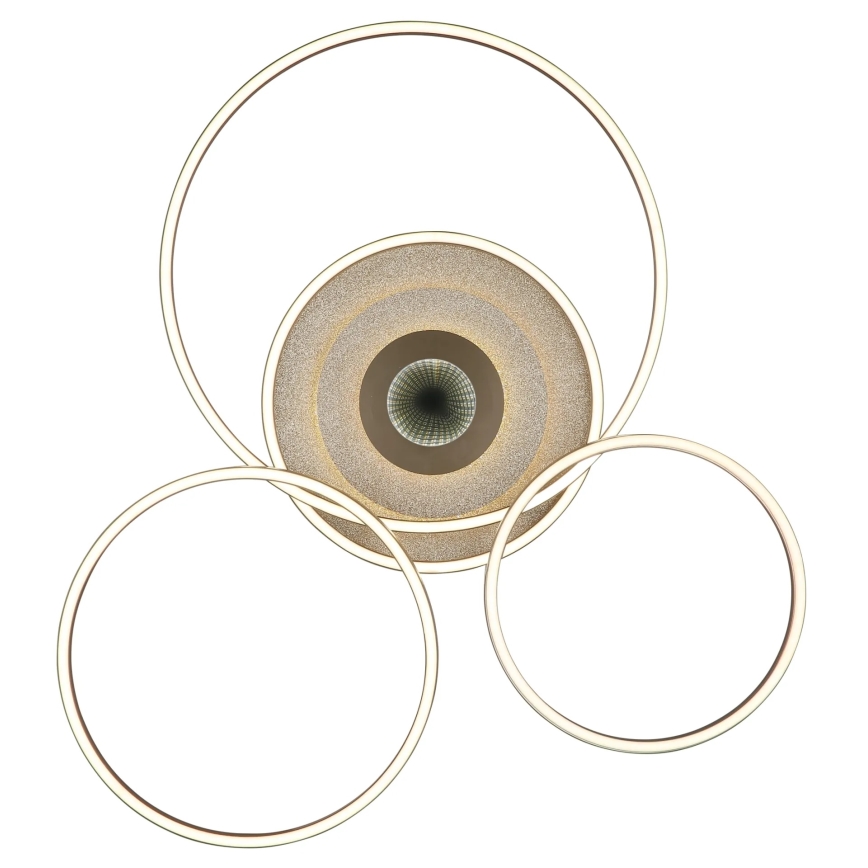 Globo - Dimmable LED Ceiling Light LED/60W/230V 2700-6500K 80,8x99,2 cm Brown + Remote Control