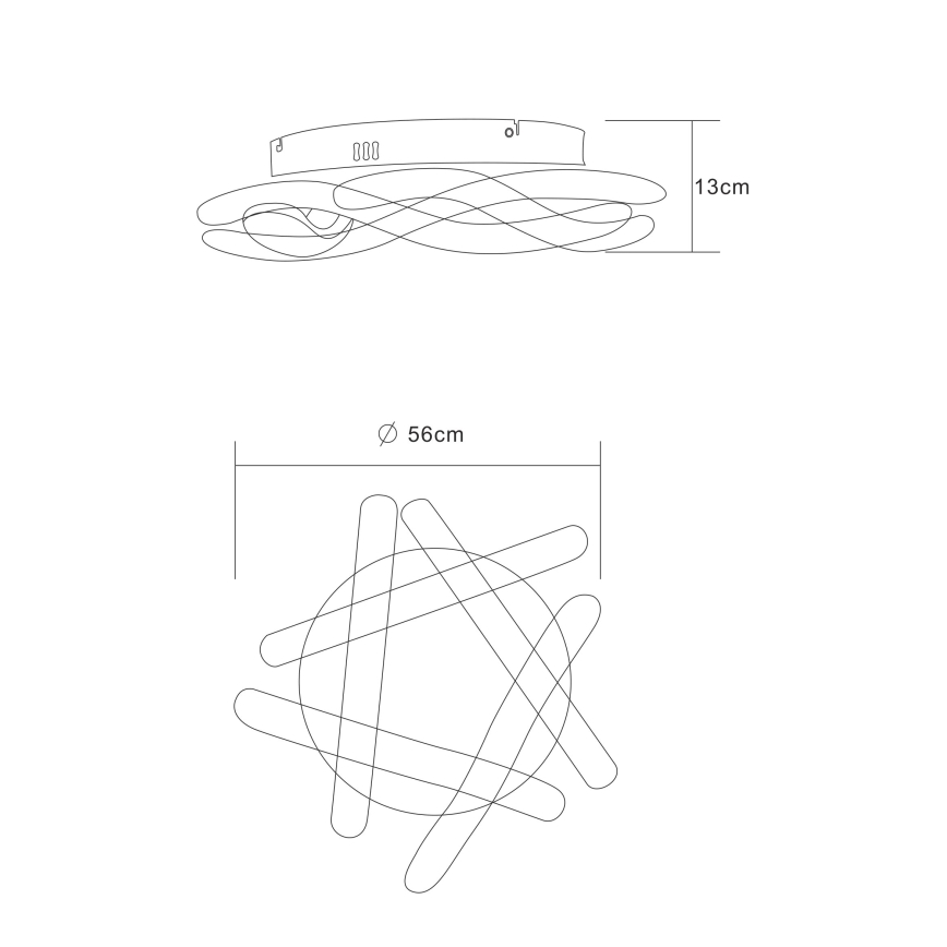 Globo - LED Ceiling light 5xLED/12W/230V