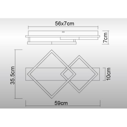 Globo - LED Ceiling light LED/24W/230V 3000K