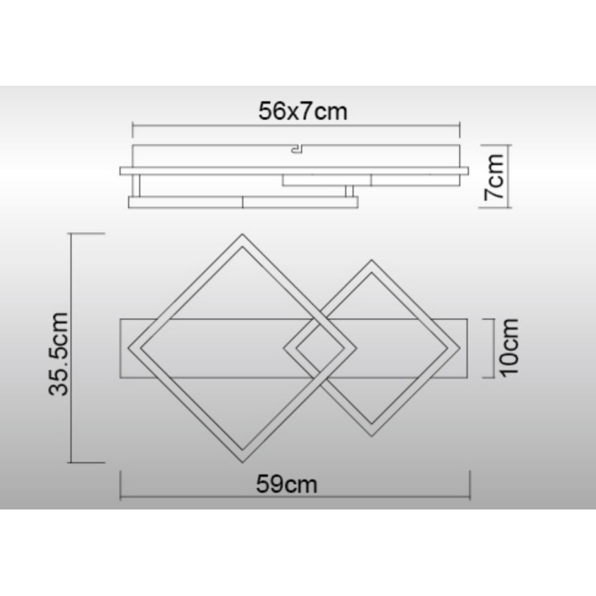 Globo - LED Ceiling light LED/24W/230V 3000K
