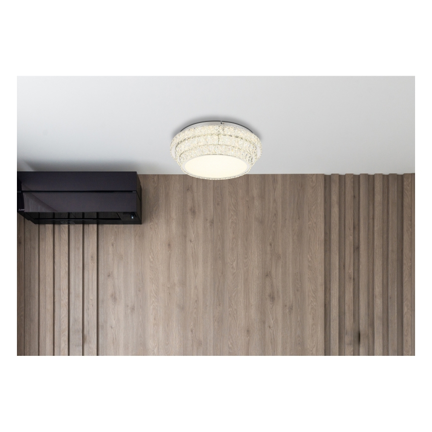Globo - LED Dimmable ceiling light LED/48W/230V 2700-6000K d. 50 cm white + remote control