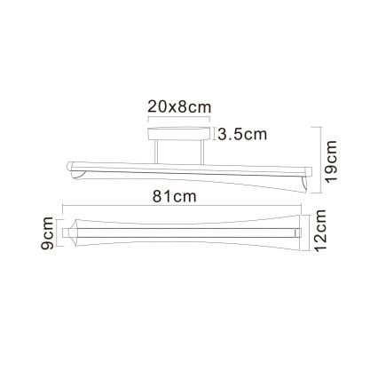 Globo - LED Rod-Mounted Pendant Light LED/28W/230V 2700/4000/6000K