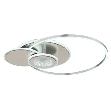 Globo - Dimmable LED Ceiling Light LED/24W/230V 2700-6500K 45x56 cm Silver + Remote Control