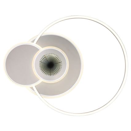 Globo - Dimmable LED Ceiling Light LED/24W/230V 2700-6000K Silver + Remote Control