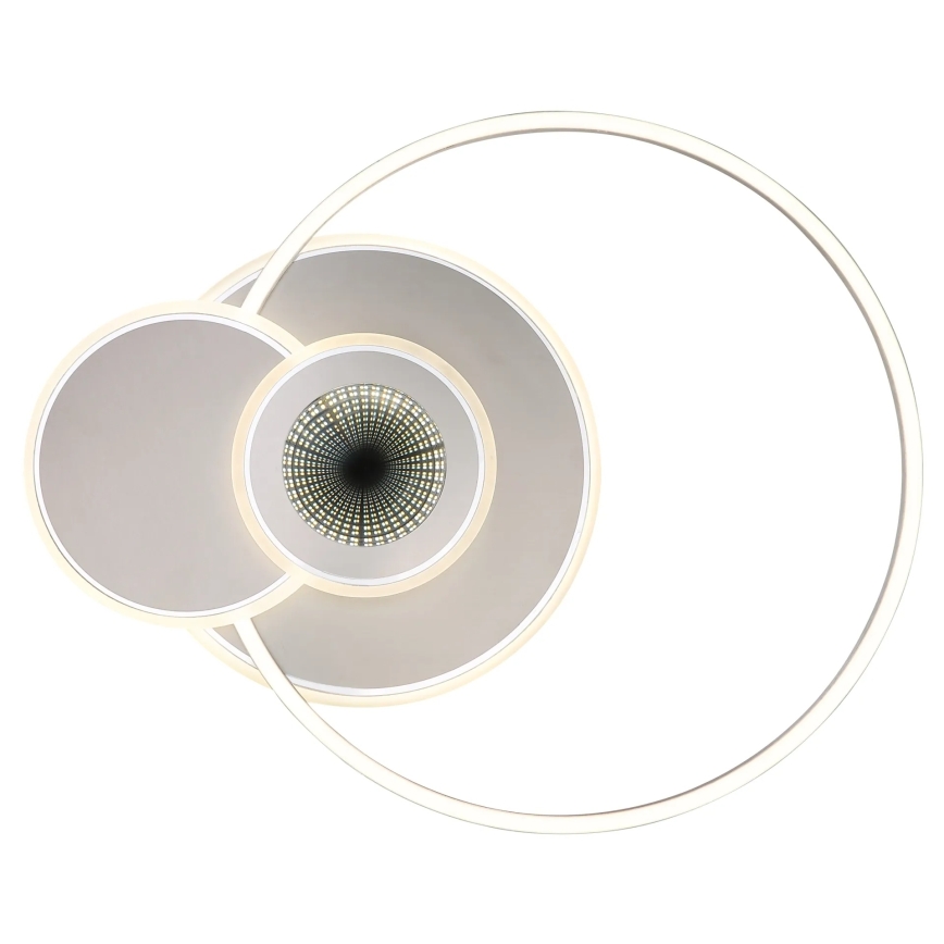 Globo - Dimmable LED Ceiling Light LED/24W/230V 2700-6000K Silver + Remote Control
