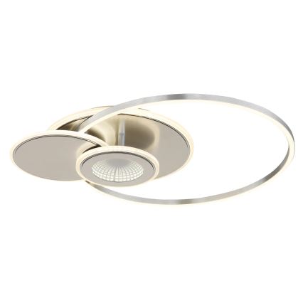Globo - Dimmable LED Ceiling Light LED/24W/230V 2700-6000K Silver + Remote Control