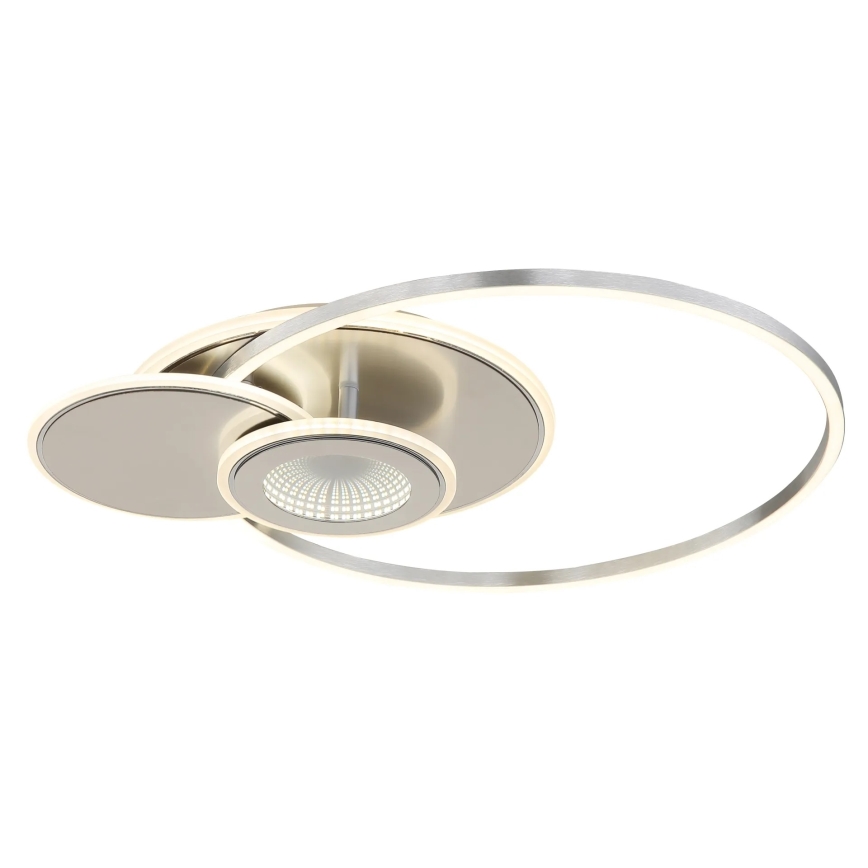 Globo - Dimmable LED Ceiling Light LED/24W/230V 2700-6000K Silver + Remote Control
