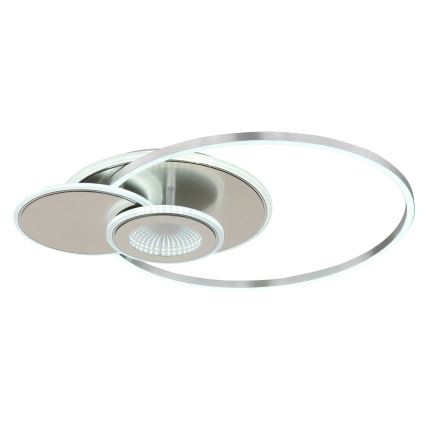 Globo - Dimmable LED Ceiling Light LED/24W/230V 2700-6000K Silver + Remote Control