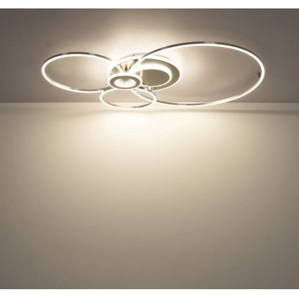 Globo - Dimmable LED Ceiling Light LED/36W/230V 2700-6000K Silver + Remote Control