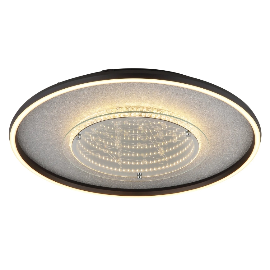Globo - LED ceiling light, 40 W, 230 V, selectable 3000/4000/6000 K, Ø 51.5 cm, black