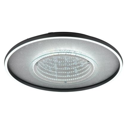 Globo - LED ceiling light, 40 W, 230 V, selectable 3000/4000/6000 K, Ø 51.5 cm, black