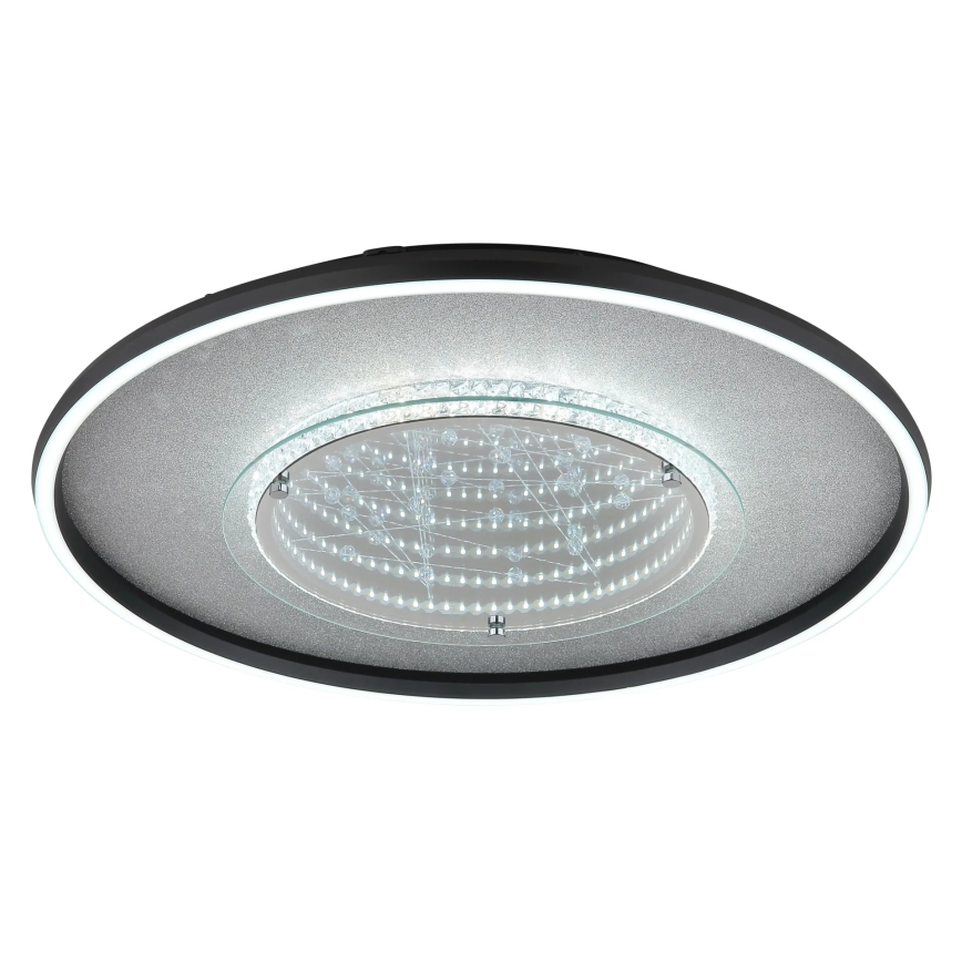 Globo - LED ceiling light, 40 W, 230 V, selectable 3000/4000/6000 K, Ø 51.5 cm, black