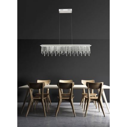 Globo - LED Dimmable crystal chandelier on a string LED/24W/230V 3000-6000K + remote control