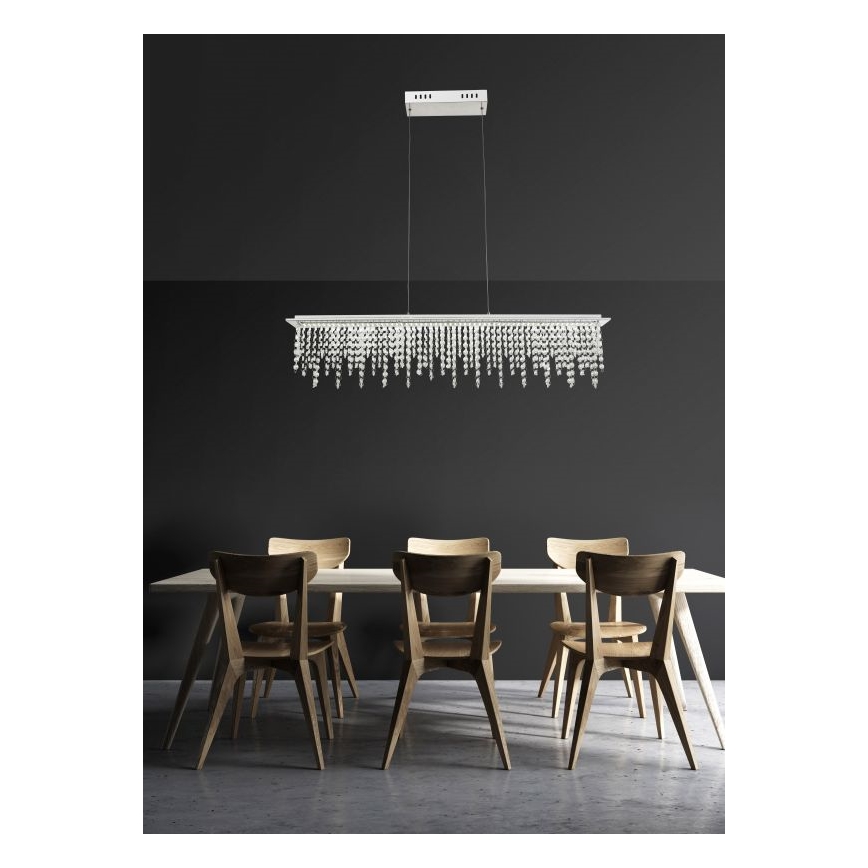 Globo - LED Dimmable crystal chandelier on a string LED/24W/230V 3000-6000K + remote control