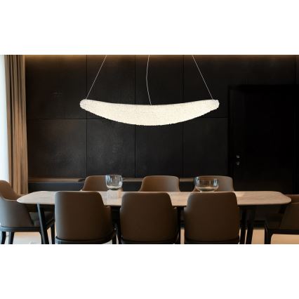 Globo - Dimmable LED Cable Pendant Light LED/40W/230V 2700-6000K Polished Chrome + Remote Control